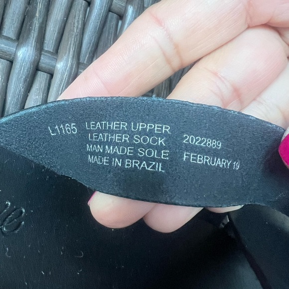 Madewell The Boardwalk Woven Slide Black Sandals size 7 - Picture 8 of 9